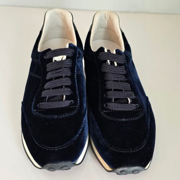 Rag & Bone Dylan Velvet Sneakers womens 6.5 Blue Festive Season Casual Retro - Picture 3 of 10